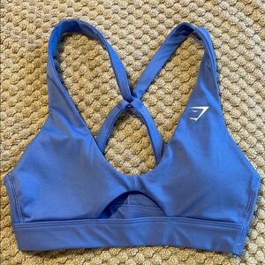 Gymshark Peek A Boo Sports Bra Iris Blue